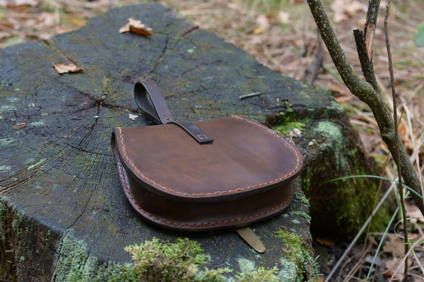 Escarcelle de Birka marron foncé