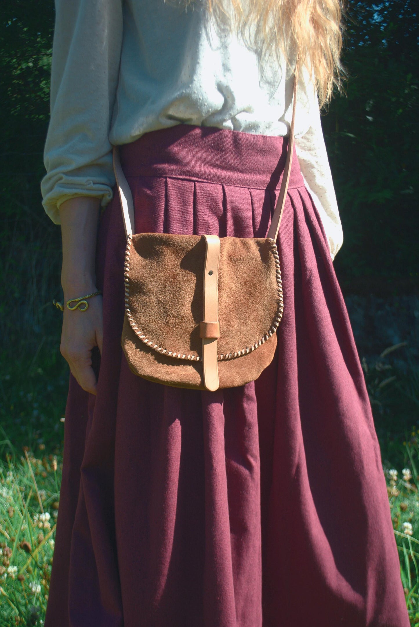Sac en daim esprit "Amérindien"