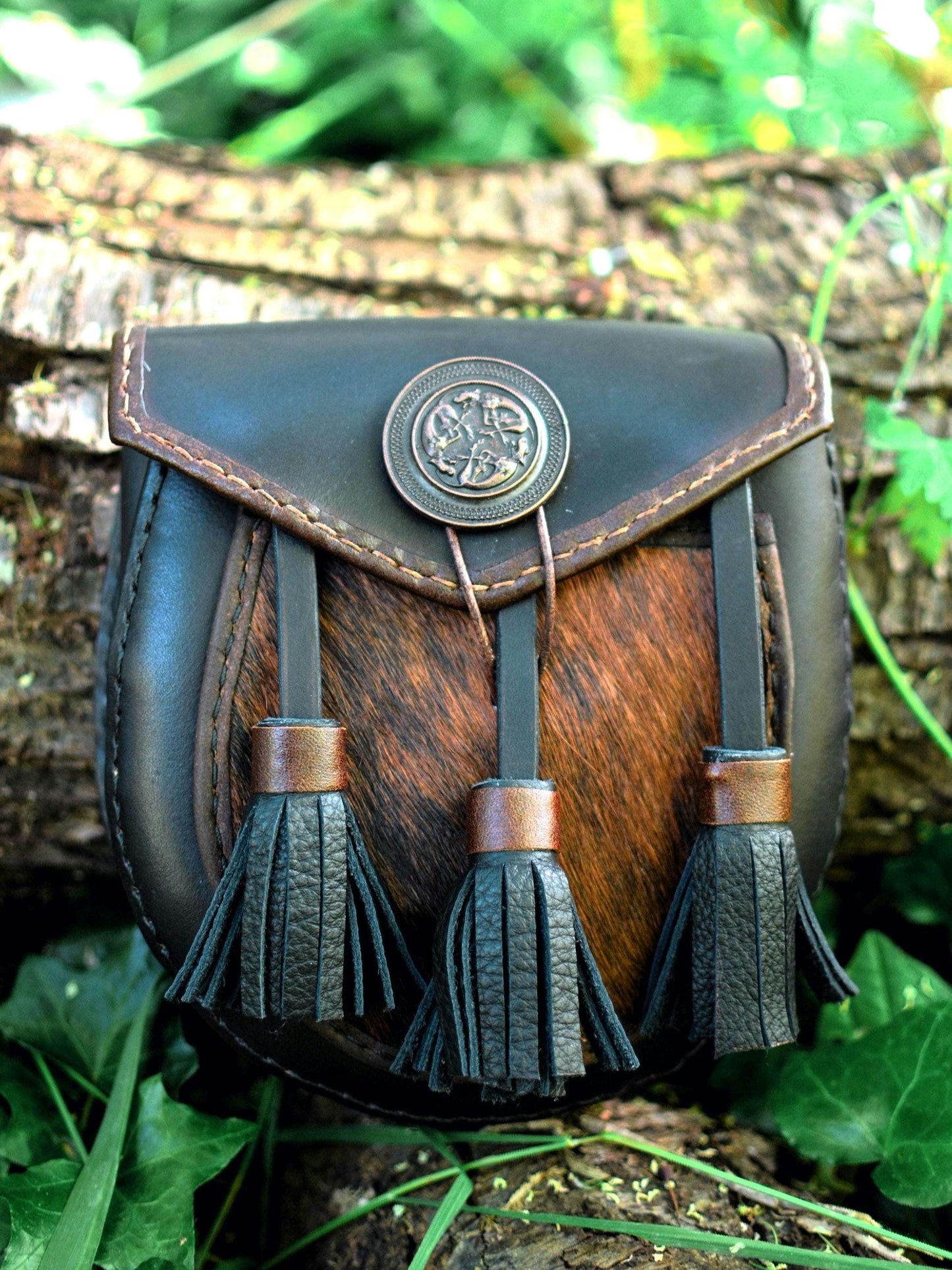 Sporran écossais & chaînes en maille