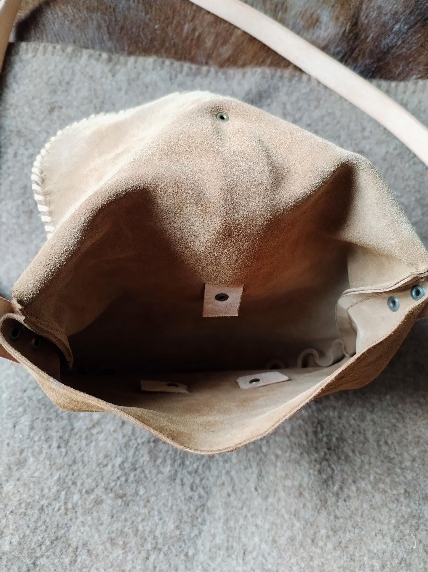Sac en daim esprit "Amérindien"