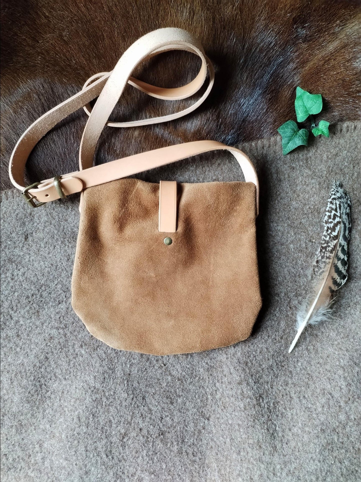 Sac en daim esprit "Amérindien"