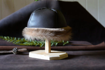 Bonnet en peau de chèvre retournée (shearling) – Taille S