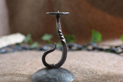 Bougeoir du forgeron en fer forgé