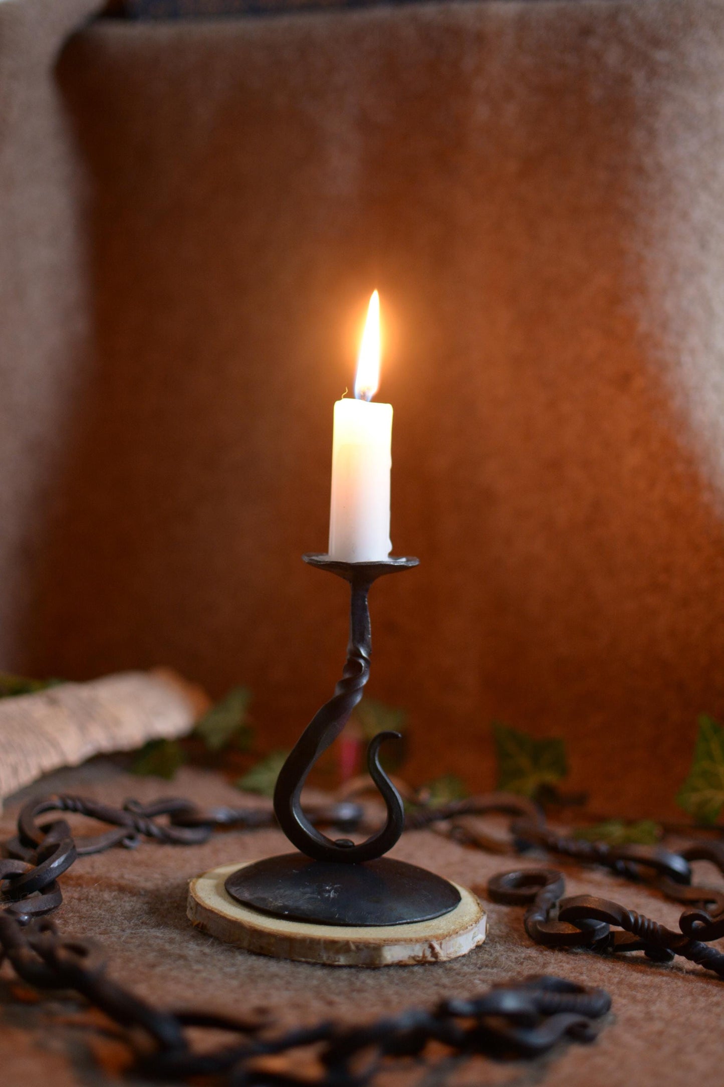 Bougeoir du forgeron en fer forgé