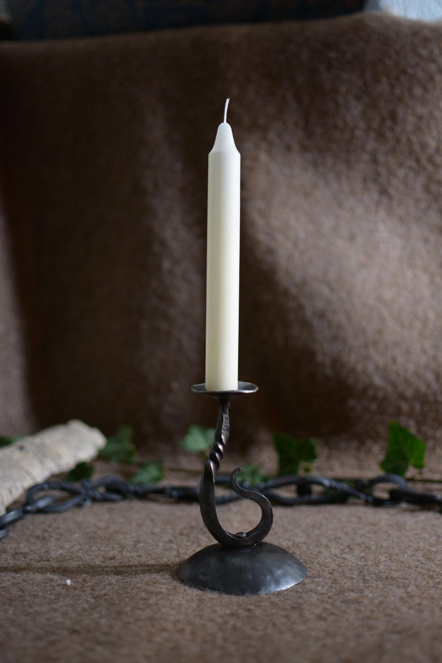 Bougeoir du forgeron en fer forgé