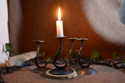 Bougeoirs du forgeron en fer forgé