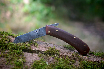 L'Andégave - Couteau pliant en acajou