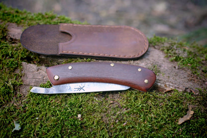 L'Andégave - Couteau pliant en acajou