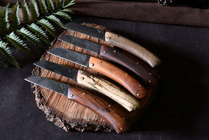 Collection couteaux pliant Andégave – Forge Gardarson, coutellerie artisanale