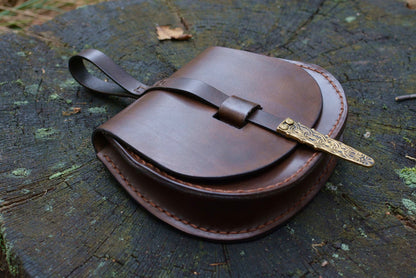 Escarcelle de Birka marron foncé