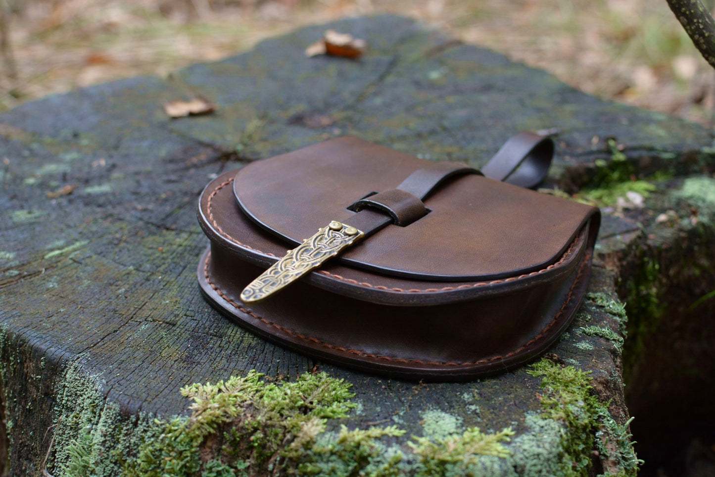 Escarcelle de Birka marron foncé