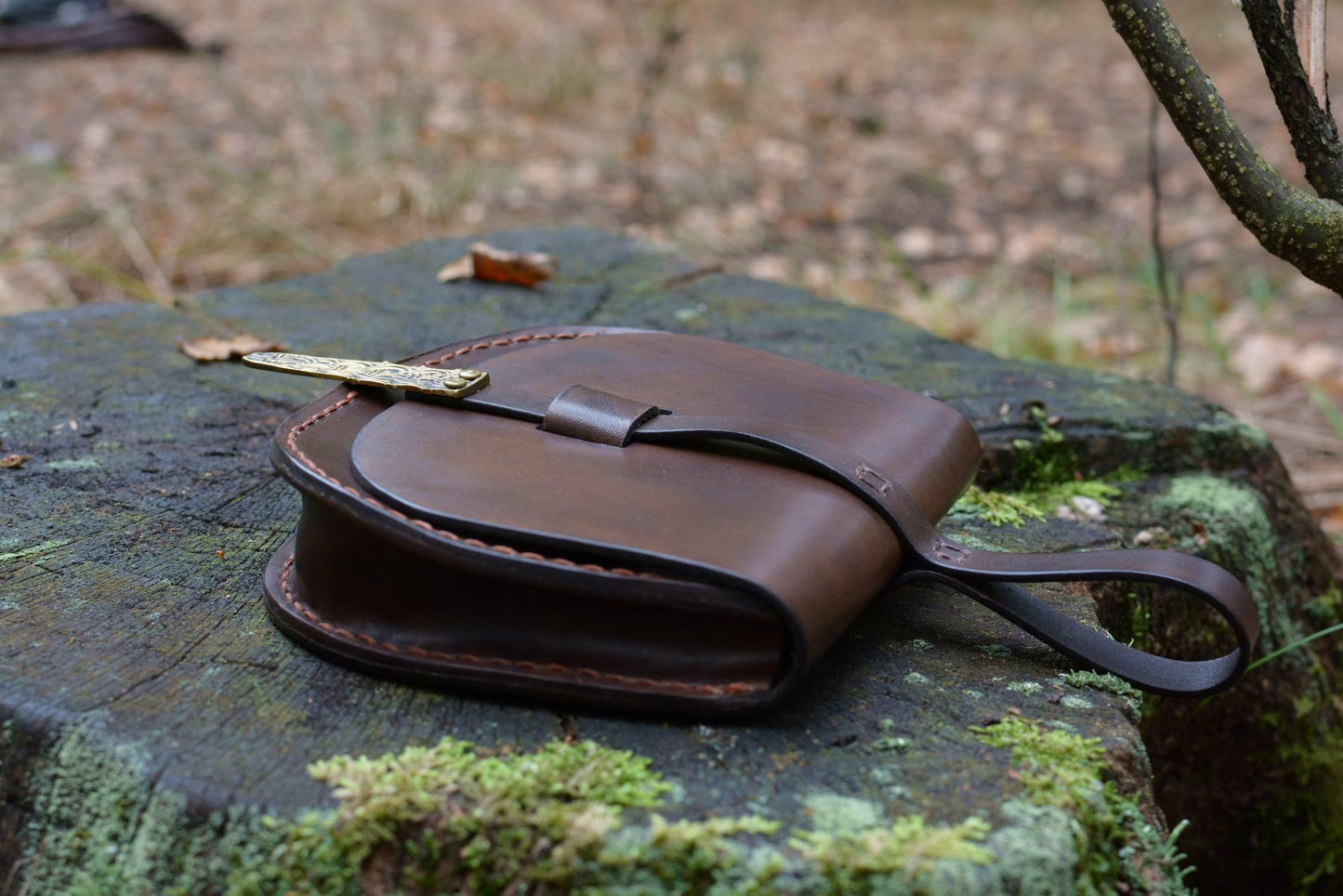 Escarcelle de Birka marron foncé