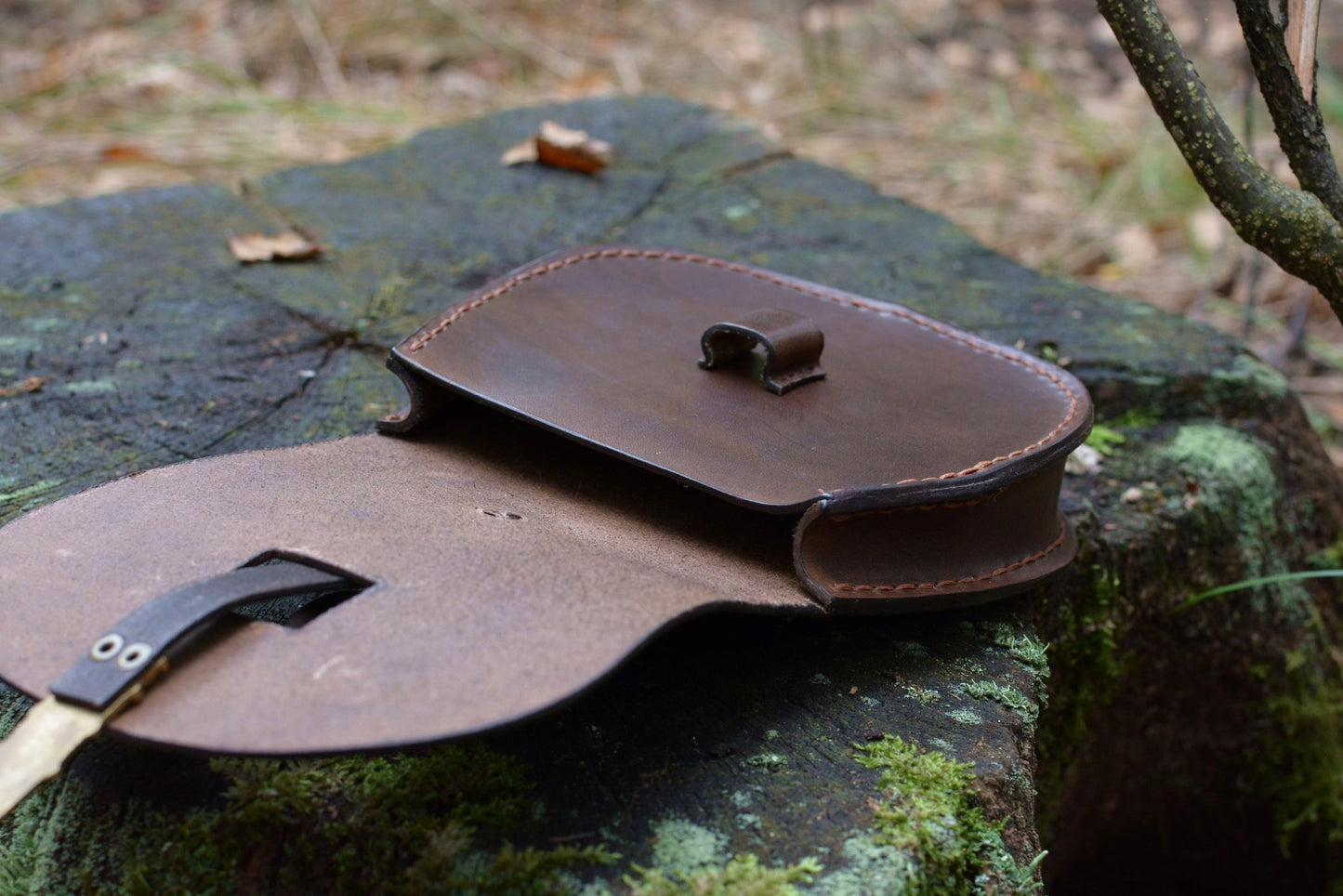 Escarcelle de Birka marron foncé