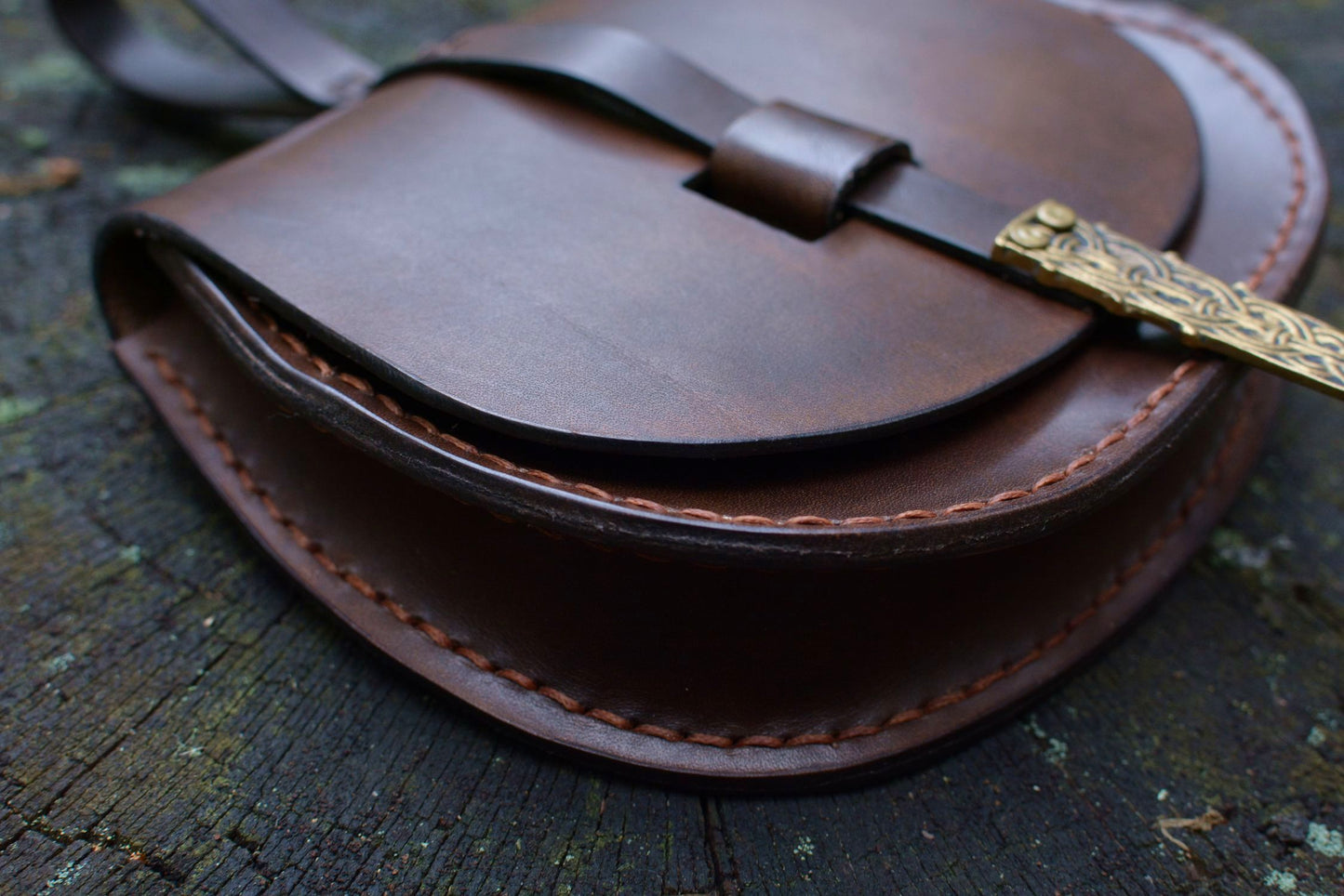 Escarcelle de Birka marron foncé