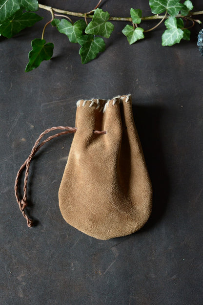 Bourse en cuir artisanale 14 x 9,5 cm – rangement kit briquet à percussion - Forge Gardarson