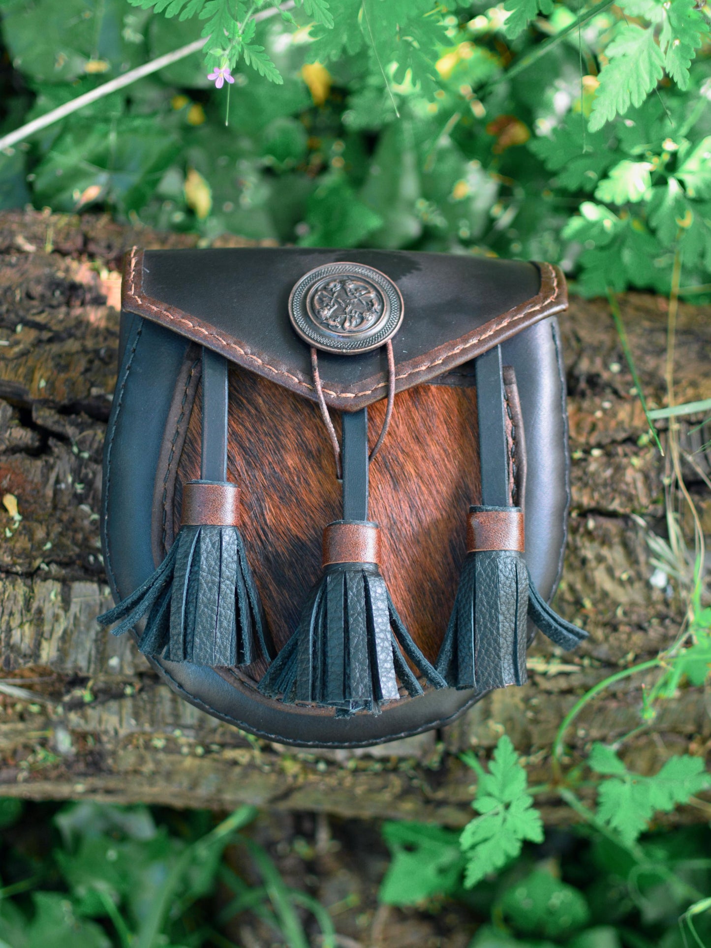 Sporran écossais & chaînes en maille